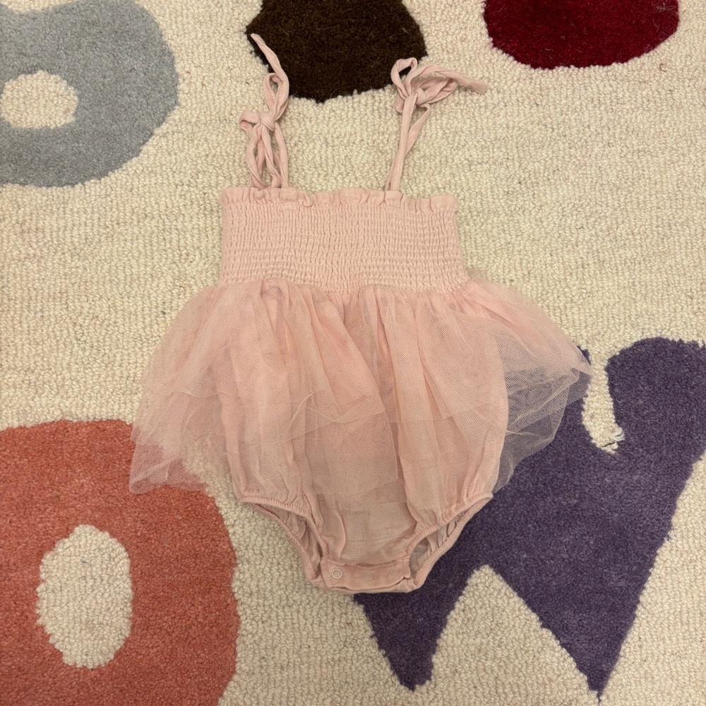 Angel Dear Pink Tulle Baby Romper